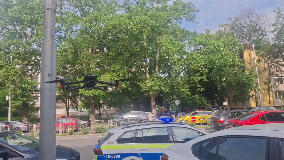 полицията в Пловдив използва дрон
