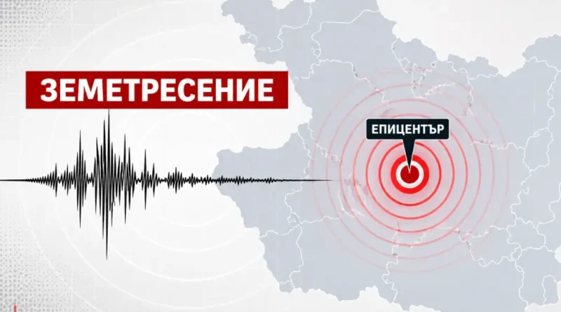 земетресение трус епицентър