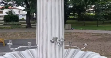 Нова чешма в парка на Коматево