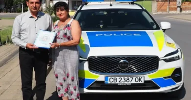 Пловдивската полиция награди жена за доблестна постъпка