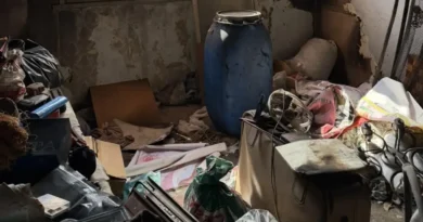 Изгорелият дом на дядо Тодор в Коматево